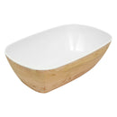 1/4 Tura Gastronorm Curved Display Crock - Natural Melamine