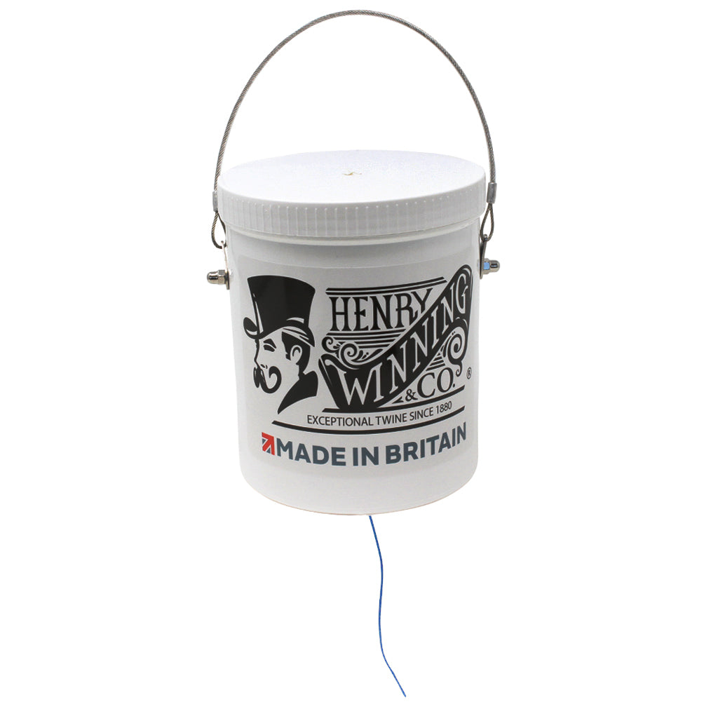 Electric Blue Butchers Twine in a Tub