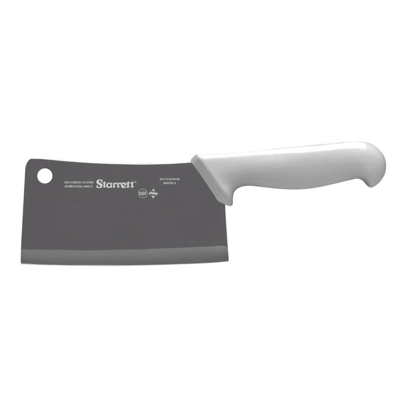 Meat Cleaver (150mm) Wide Rectangular 6” (White)