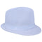 White Nylon Trilby Hat - X Large