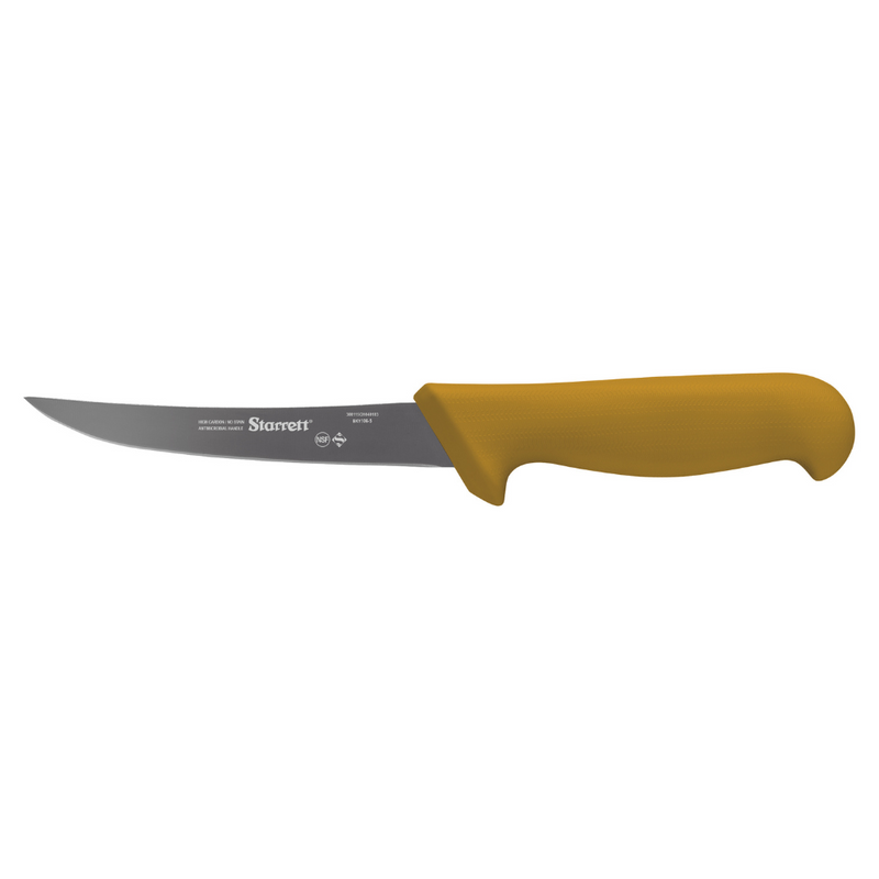 Boning Knife 5" (130mm) Narrow Curved (Yellow)