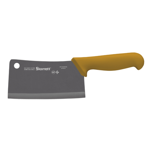 Meat Cleaver (150mm) Wide Rectangular 6” (Yellow)