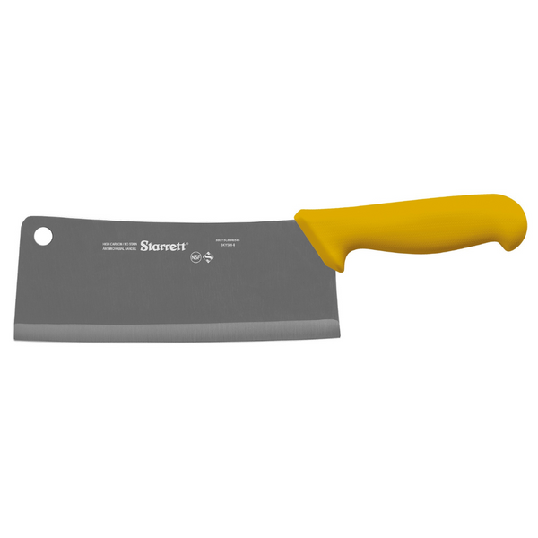 Meat Cleaver (200mm) Wide Rectangular 8” (Yellow)