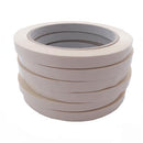 Stack of 6 white bag sealing tapes on rolls.