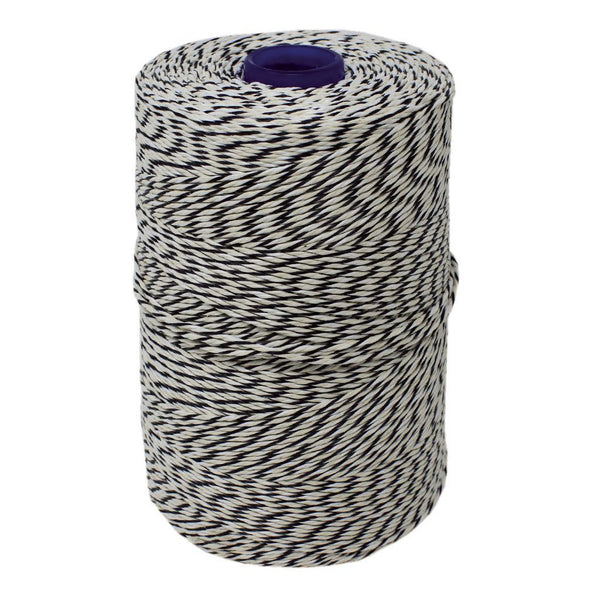 Black/White Non-Elasticated 2000T Machine String / Twine  Size in 900m (900g). From £8.35 per spool