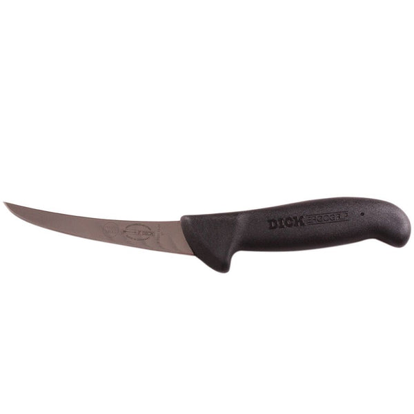 ErgoGrip Black Butchers Curved Boning Knife - 6 inches (15cm)