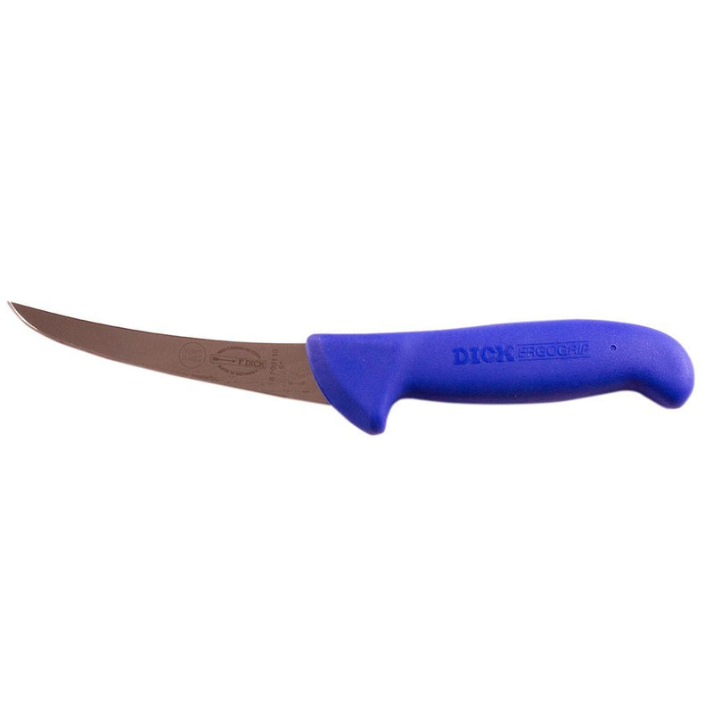 ErgoGrip Blue Butchers Curved Boning Knife - 5 inches (13cm)