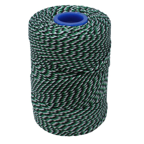Polyester Green, Black & White Butchers String/Twine  Size in 100m (225g)