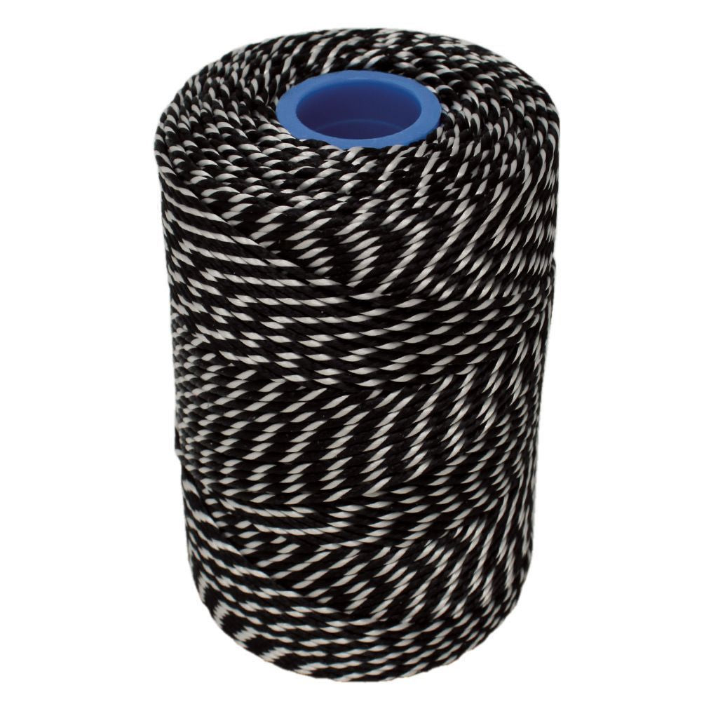 Polyester Black & White Butchers String/Twine 200m (425g)