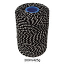 Polyester Black & White Butchers String/Twine  Size in 200m (425g). From £7.16 per Spool