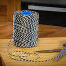 Polyester Black & White Butchers String/Twine  Size in 200m (425g). From £7.16 per Spool