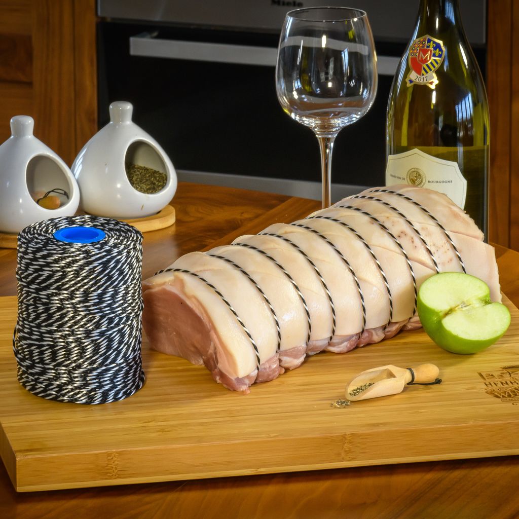 Polyester Black & White Butchers String/Twine 200m (425g)