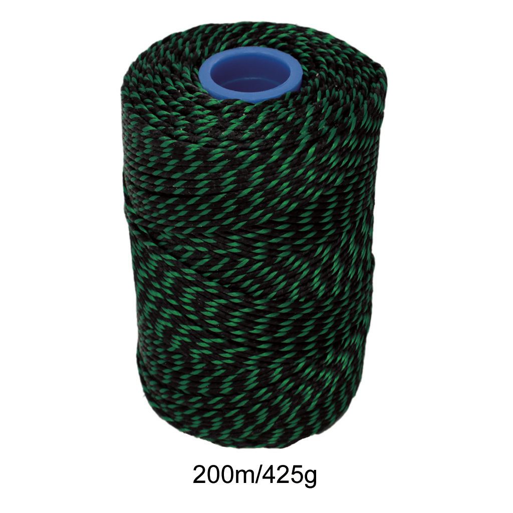 Polyester Green & Black Butchers String/Twine 200m (425g)