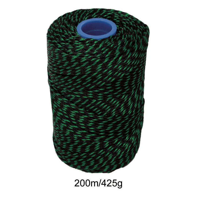Polyester Green & Black Butchers String/Twine Size in 200m (425g).  From £7.16 per Spool