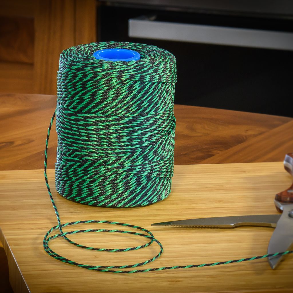 Polyester Green & Black Butchers String/Twine 200m (425g)