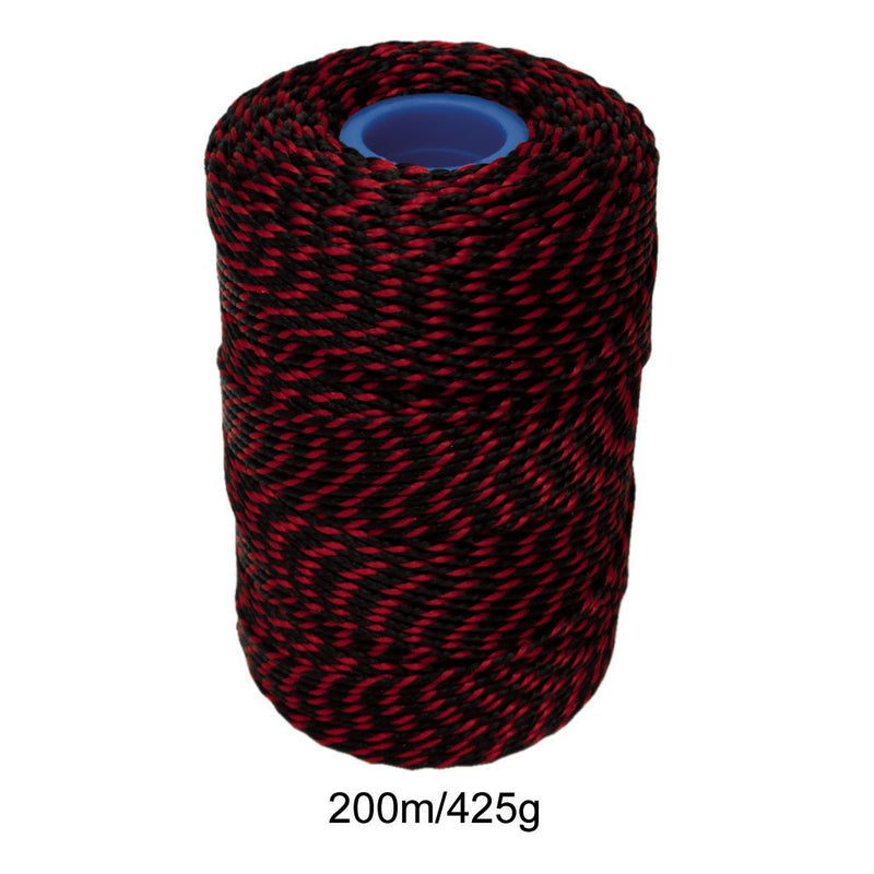 Polyester Red & Black Butchers String/Twine Size in 200m (425g). From –  Butchers-Sundries