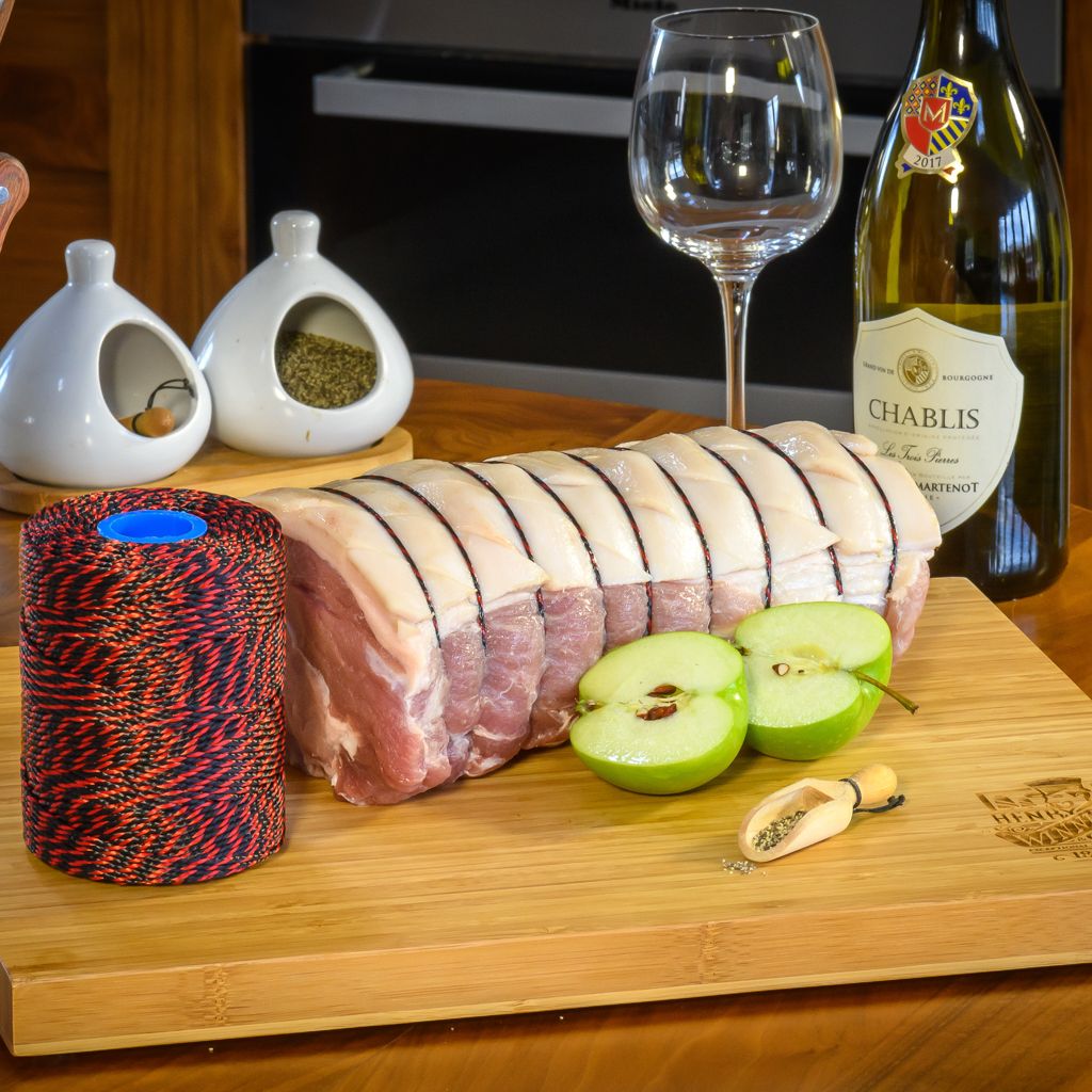 Polyester Red & Black Butchers String/Twine 200m (425g)