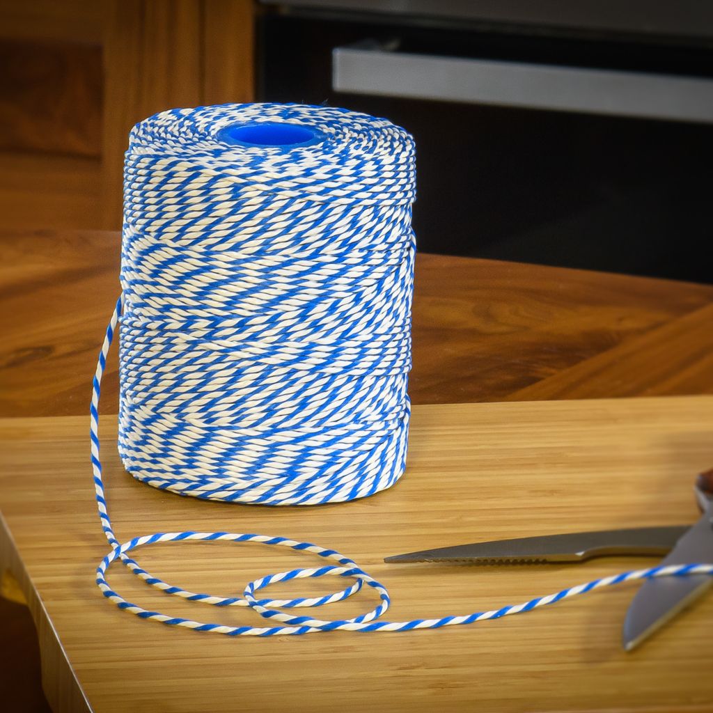 Rayon No 5 Blue & White Butchers String/Twine 260m (500g)