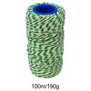 Rayon No 5 Green & White Butchers String/Twine  Size in 100m (190g)