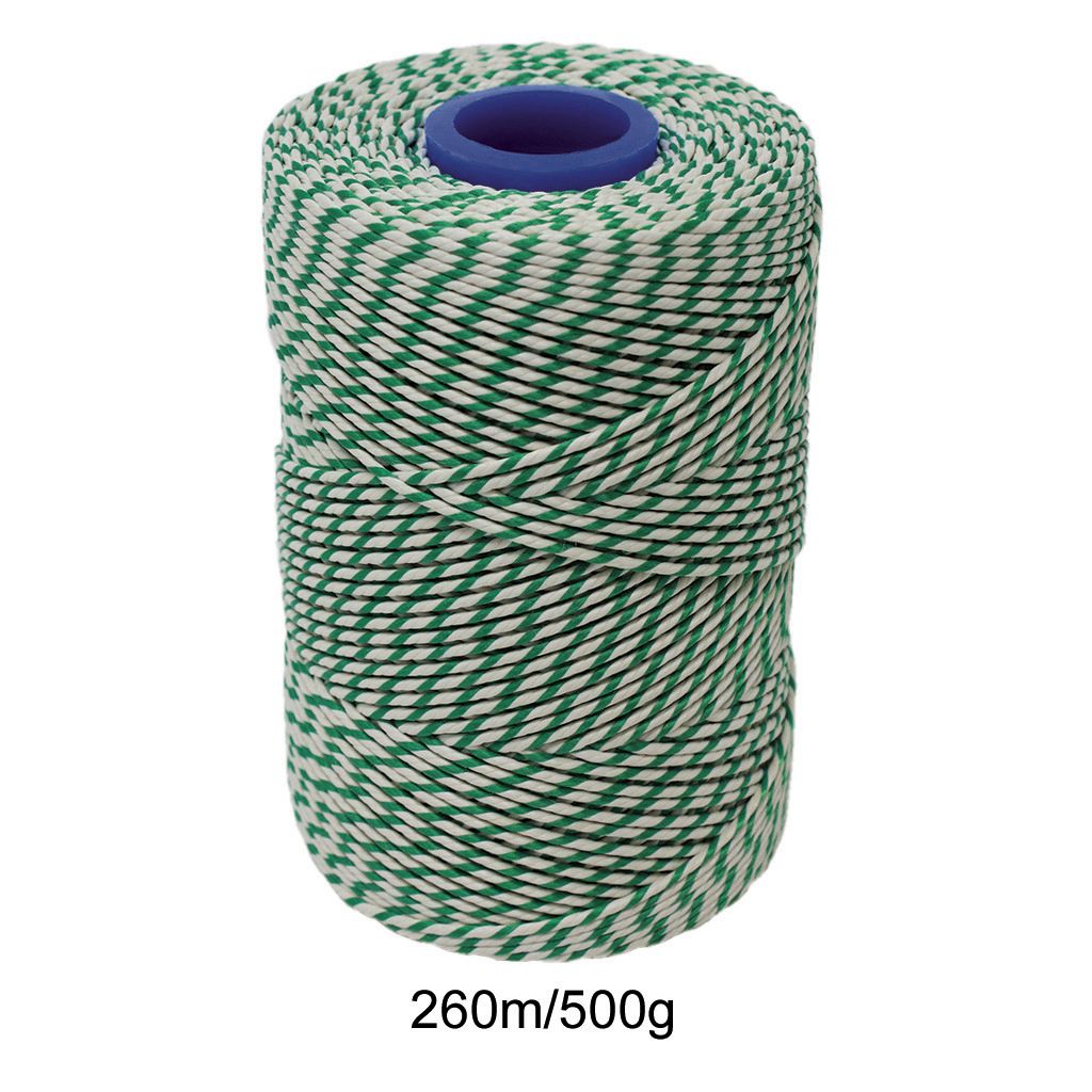 Rayon No 5 Green & White Butchers String/Twine 260m (500g)
