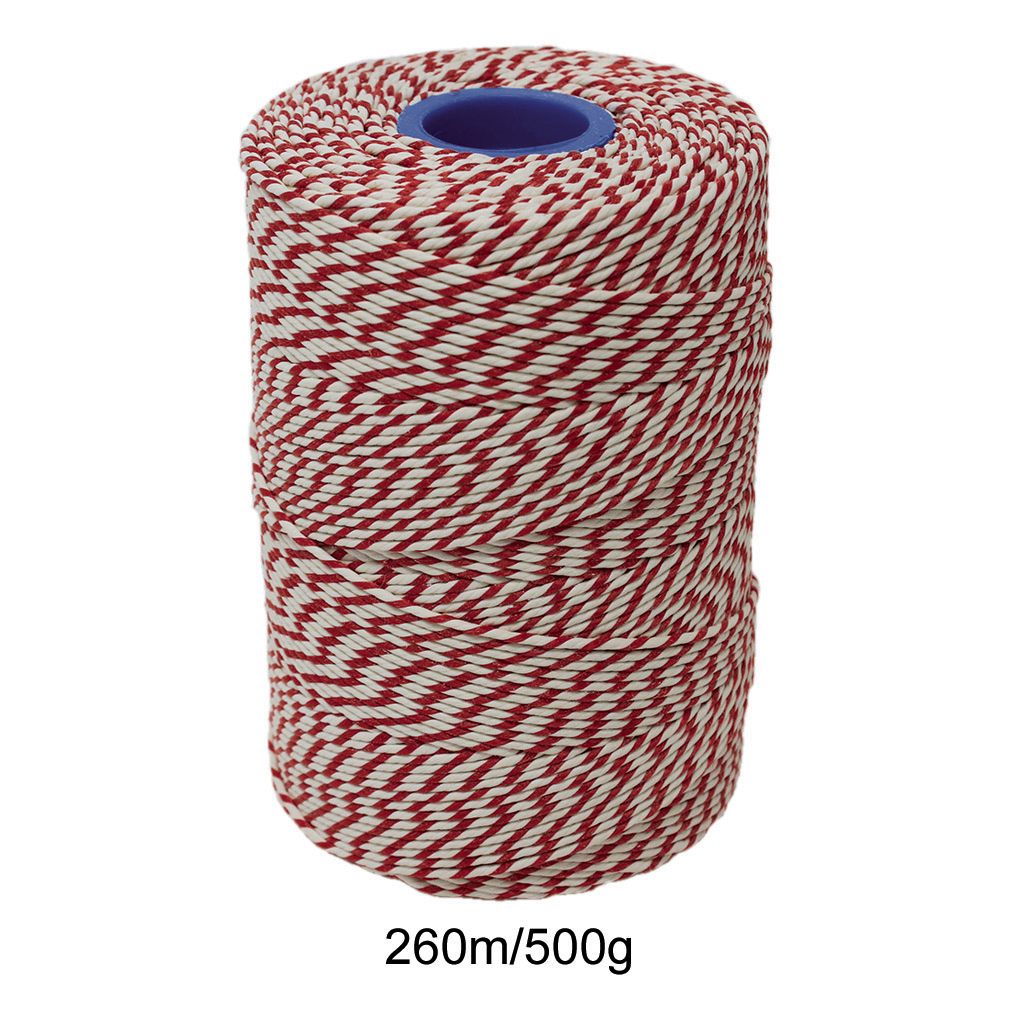 Rayon No 5 Red & White Butchers String/Twine 260m (500g)