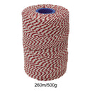 Rayon No 5 Red & White Butchers String/Twine  Size in 260m (500g). From £7.49 per Spool