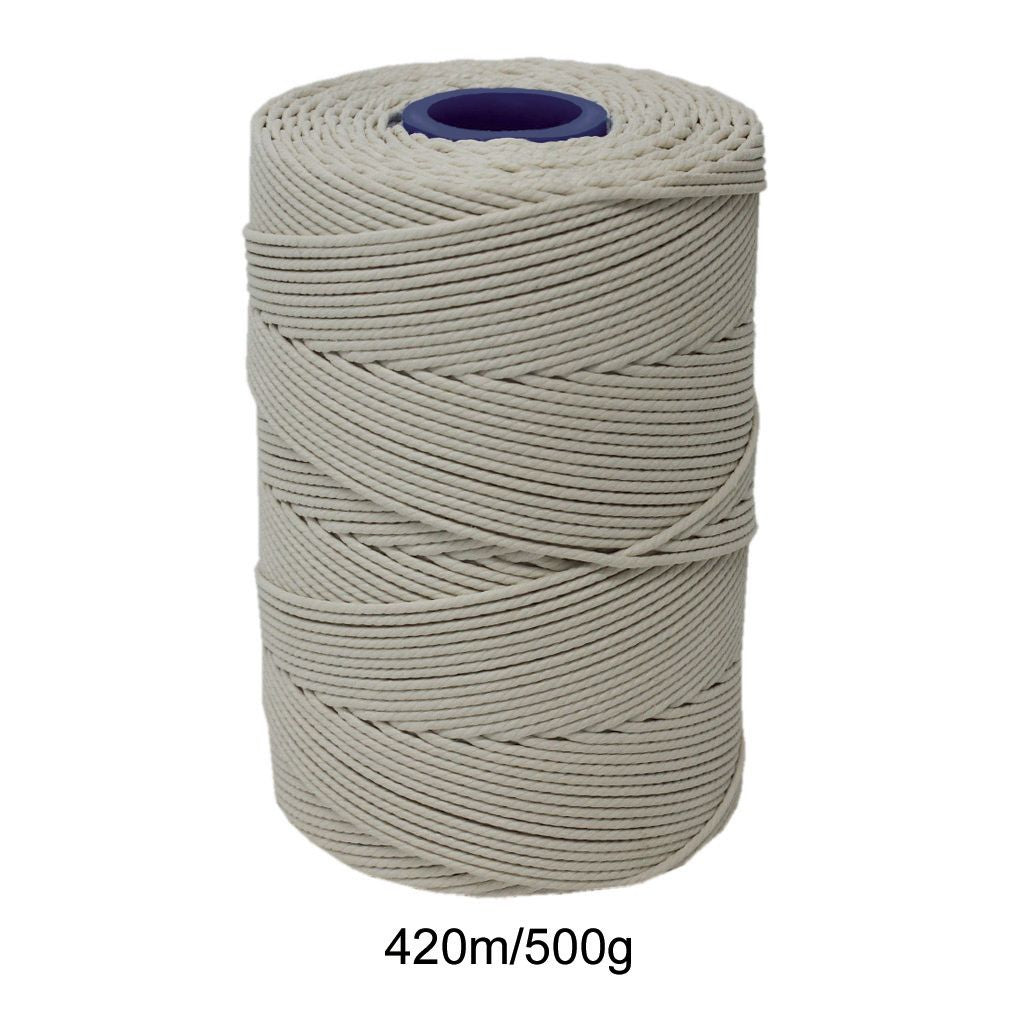 Rayon No 6 White Butchers String/Twine 420m (500g)
