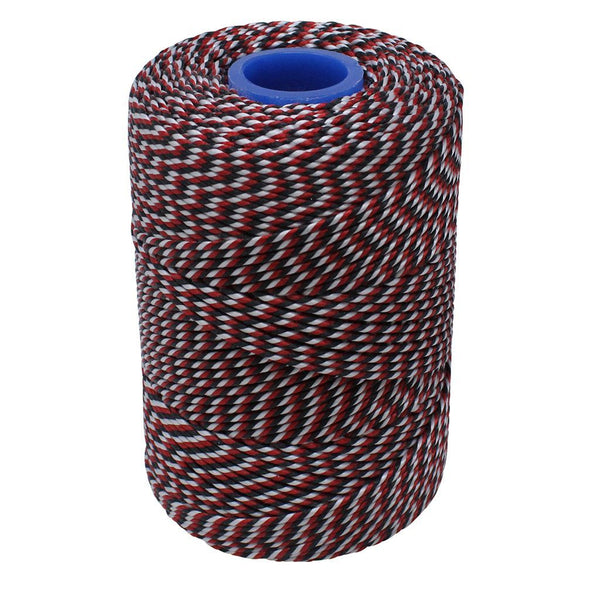 Polyester Red, Black & White Butchers String/Twine  Size in 100m (225g)
