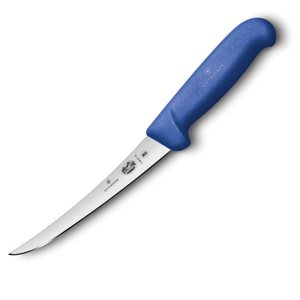 Boning Knife 15cm Narrow Curved Blade (Blue)