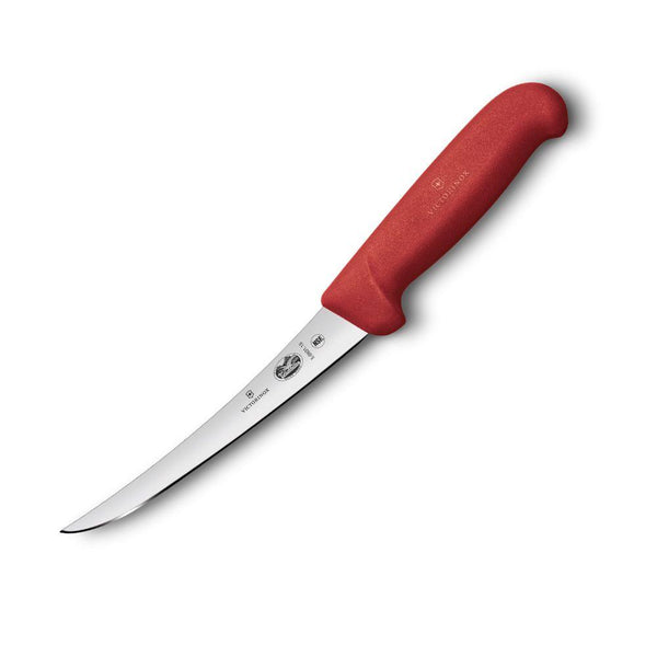 Boning Knife 15cm Narrow Curved Blade (Red)