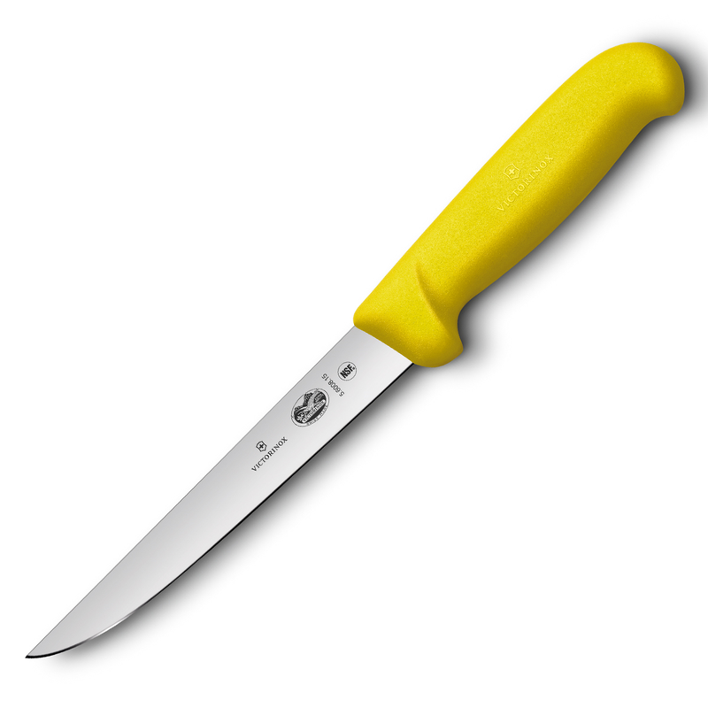 Boning Knife 15cm Straight Wide Blade (Yellow)