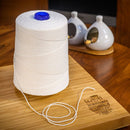 White Elasticated Machine String/Twine  Size in 1,904m/kg (800g). From £6.00 per Spool