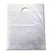 White vari-gauge carrier bag with handle.